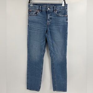American Eagle AE Classic Blue Stretch straight Denim Jeans Women’s 4 / 29